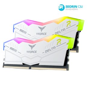 [서린공식] 팀그룹 T-Force DDR5-6000 CL28 Delta RGB 화이트 패키지 서린 (32GB(16Gx2))