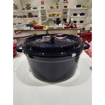 스타우브 [시흥점] [스크레치] 원형 꼬꼬떼 28cm 다크블루(ST102891)
