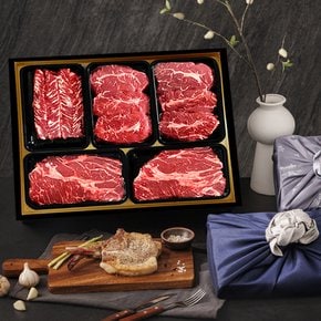 신선한초이스 냉장육 총1kg 선물세트 A세트 등심400g 부채살 400g 갈비살200g
