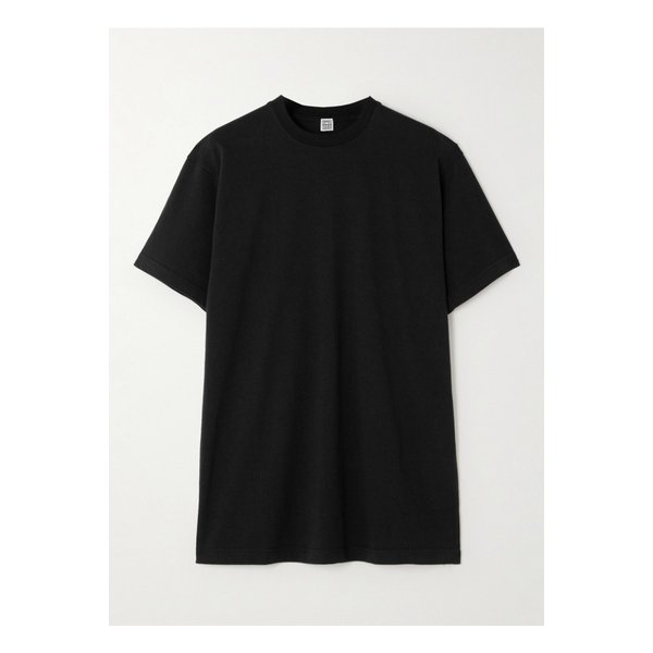 코튼 저지 티셔츠 블랙 1647597325595299