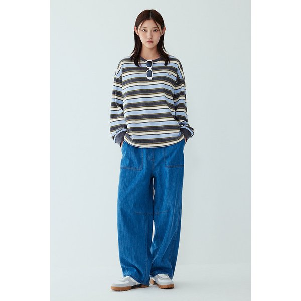카펜터 포켓 배기핏 데님 팬츠 9105362101055