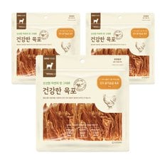 건강한육포 건조 닭가슴살육포 300g 강아지간식 x 3개