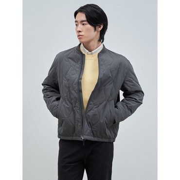 빈폴 퀼팅 패딩 점퍼  그레이 (BC4838PP23)