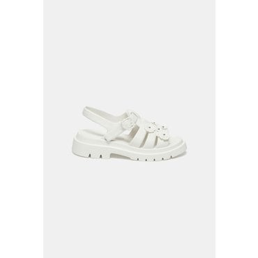 슈콤마보니 Flower buckle sandal(white) DG2AM25050WHT
