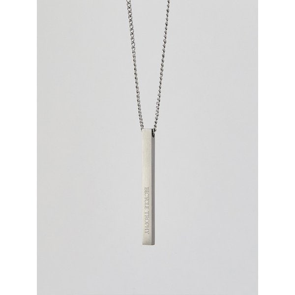 S.S 체인목걸이 04 (써지컬스틸 사각바 펜던트 목걸이)