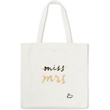  케이트 스페이드 토트백 쇼퍼백 뉴욕 비치 백 주머니가 달린 신부 북 토트 Miss Mrs 크림 S 2990