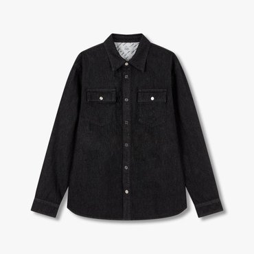STUDIO TOMBOY 25 S/S [MEN]블랙 데님 투포켓 셔츠 91U5121004HY
