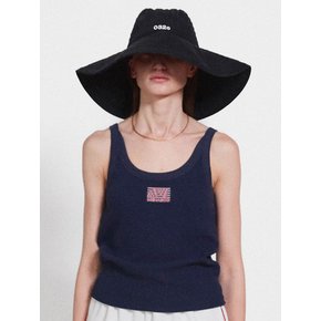 Track Logo Reversible Waffle Sleeveless_Navy