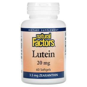 미국직구 Natural Factors 네추럴팩터스 루테인 20mg 60소프트젤