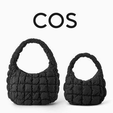 COS 한정수량 특가! 코스 구름백 퀼티드 백 블랙 초미니백, 미니백 COS QUILTED BAG