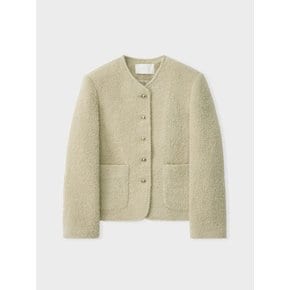 bookle buttoned tweed jacket_beige