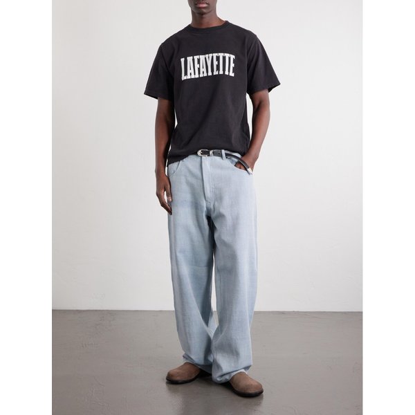 레미 릴리프 라파예트 프린트 코튼 저지 티셔츠 46376663163074107