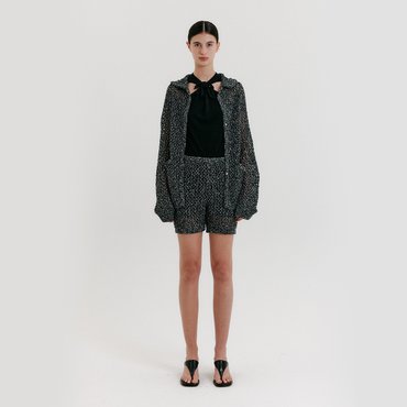 EENK Chunky Knit Shorts - Black