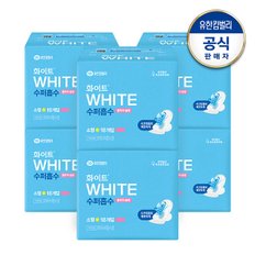화이트 수퍼흡수 중형18매/대형16매 x6팩 생리대
