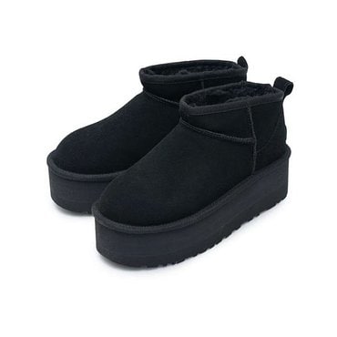 UGG W 클래식 울트라 미니 플랫폼 부츠 블랙 1135092-BLK