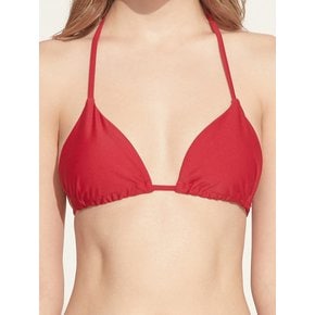 Lyla Burgundy Solid Triangle Bikini Top