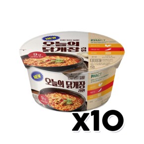 NEW 오늘의닭개장 컵라면 큰컵사발면 109g x 10개