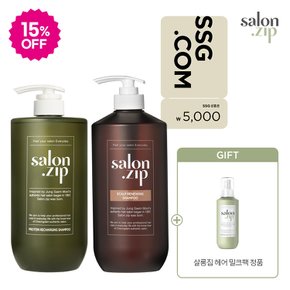 [7월상품권][15%OFF] 정샘물 살롱집 샴푸 1L 듀오(살롱집 헤어 밀크팩 정품 증정)