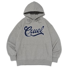 [기모선택] CRUEL LOGO HOOD T-SHIRT (GRAY)