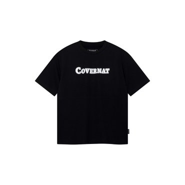 커버낫 키즈 어센틱 로고 기본 반팔티셔츠 블랙 CK2502ST48BK