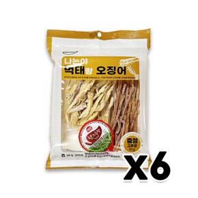 나는야 먹태랑 오징어 술안주간식 30g x 6개