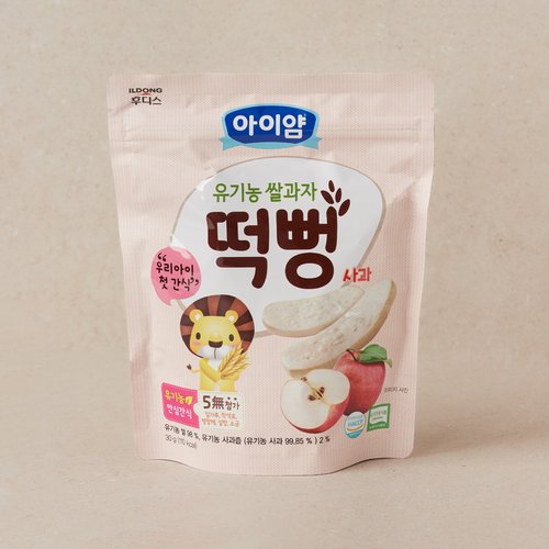 일동후디스 유기농 쌀과자 사과떡뻥 30g