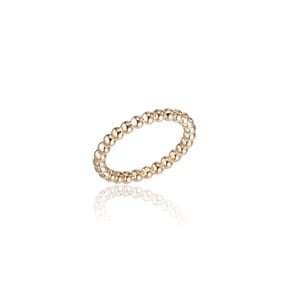 14k 2.5mm 버블 볼 라인 반지 (14k골드) LFR09