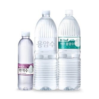  오리온 닥터유 제주용암수2L 24pet(유/무라벨 선택) / 면역수530ml 40pe...