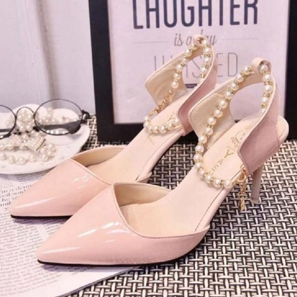 발목 장식 발찌 진주 하이힐 스트랩 밴드 파티용 장식품 (WFJKOPO)