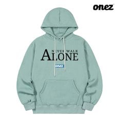 원즈 OZ 기모 후드티 NEVER WALK ALONE (OZ040) 다크민트