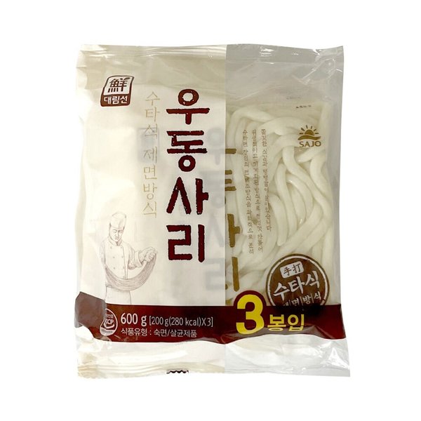 [푸른들마켓][대림] 생우동사리200gx3