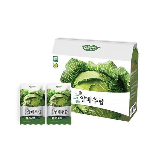 [초록한입] 유기농 브로콜리 양배추즙 110ml  30포(1)