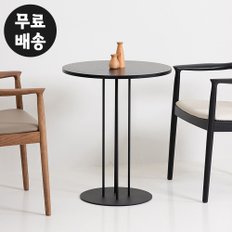 벤티스가구 베뉴 원형 다이닝 테이블 식탁 원탁 탁자 예쁜 인테리어 디자인 주방(600/블랙)
