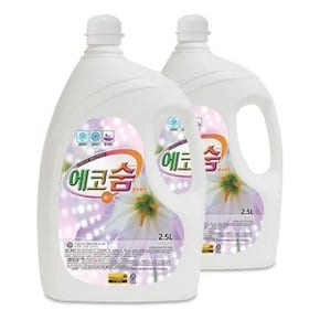 섬유탈취제 에코숨 플로랄향 2.5L 2개 생활악취제거