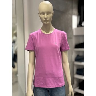 Calvin Klein Jeans [여주점] CKJ [캘빈클라인진]여성 스몰로고 슬림핏 반팔 티셔츠(J221165-VDR)