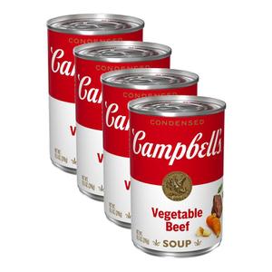 Campbells [해외직구] Campbells 캠벨스 농축 야채 쇠고기 스프 298g 4팩