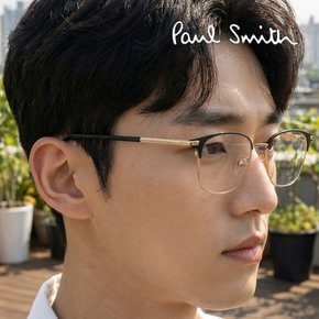 PSKO 027 01 공식수입 스퀘어 하금테 레트로 명품 안경테