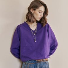 마쟈 브이넥 루즈핏 맨투맨 티셔츠 ZE05QT400NA