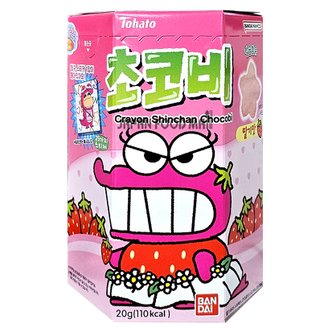 재팬푸드몰 토하토 짱구 초코비 딸기맛 20g / 수입 일본과자