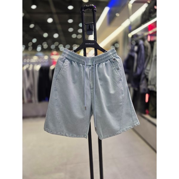 [시흥점] 남여공용 피그먼트워싱  절개 반바지(세미버뮤다)/JHZZ81403SB