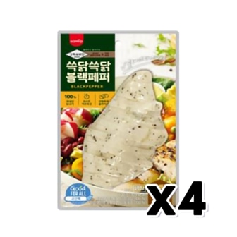  그릭슈바인 쓱닭쓱닭 블랙페퍼 닭가슴살 즉석조리 100g x 4개