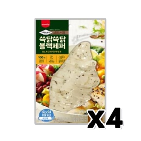 그릭슈바인 쓱닭쓱닭 블랙페퍼 닭가슴살 즉석조리 100g x 4개