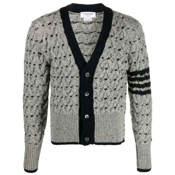 26SS 톰브라운 클래식 4 바 케이블 니트 가디건 MKC542A Y1506 055 LGRAY DOM