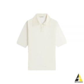 오라리 24 HARD TWIST HIGH GAUGE WOOL SILK KNIT SKIPPER POLO IVORY (A24SP02WS) (하