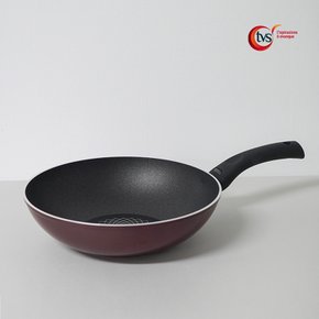 콜로레 웍 28cm (와인) 탑텍 논스틱코팅