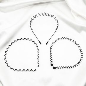 여자 남자 헤어 밴드 3P 귀 안아픈 스프링 여성 남성 빗살 철사