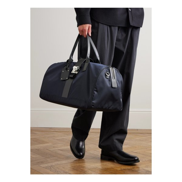 파브리카 펠레테리에 밀라노 버터플라이 가죽 트리밍 나일론 더플 백 46376663162956712