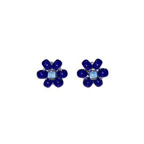 Fairy Blue Flower Beads Earring