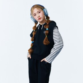 [2color]여아 스포티 후드 vest