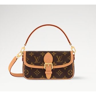 LOUIS VUITTON 나노 다이앤 모노그램 코팅 캔버스 토트백 숄더백 가방 M83298